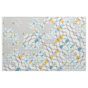 Japanese Floral Pattern Fabric