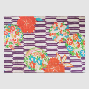 Japanese Floral Pattern Tissue Paper