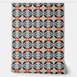 Japanese Floral Pattern Wallpaper