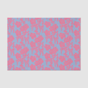 Japanese Floral Print - Pink & Purple Tissue Paper