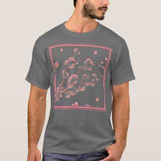 Japanese Floral Sakura Pink Flower Japan Cherry Bl T-Shirt