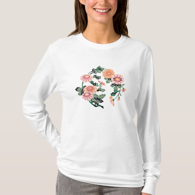 Japanese Flower Circle T-Shirt (Front)