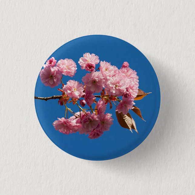 Japanese Flowering Cherry2 1 Inch Round Button (Front)