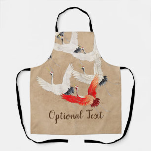 Japanese Flying Cranes Apron