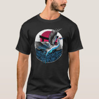 Japanese Flying Cranes with Japanese wavers Design
