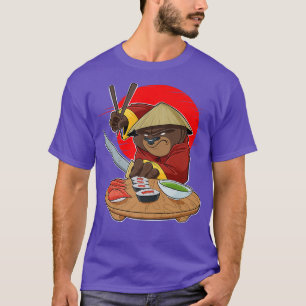 Japanese Food I Maki Lover I Samurai Sushi Bear  T-Shirt