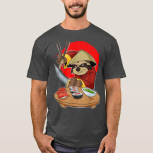 Japanese Food I Maki Lover I Samurai Sushi Sloth T-Shirt