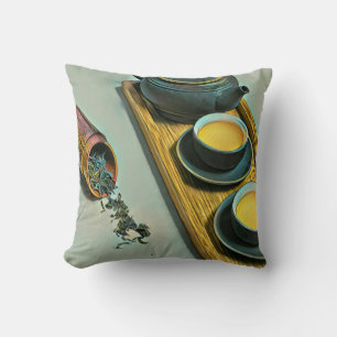 Japanese food lover throw pillow