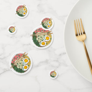 Japanese Food Pork Ramen Noodle Soup Foodie Confetti