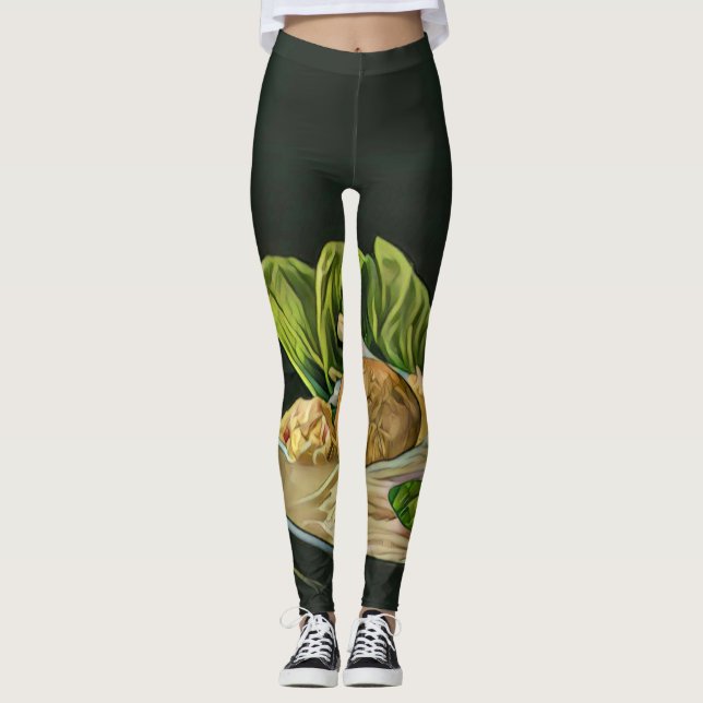 Japanese Food Ramen Lovers Leggings (Front)