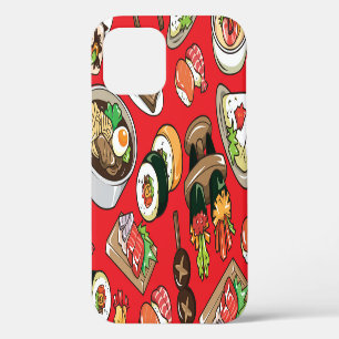 Japanese Food: Seamless Cultural Pattern iPhone 12 Case
