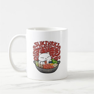 Japanese Food Sukiyaki Cat Coffee Mug
