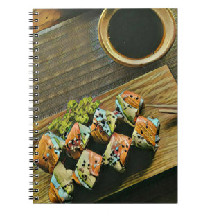 Japanese food sushi lover notebook