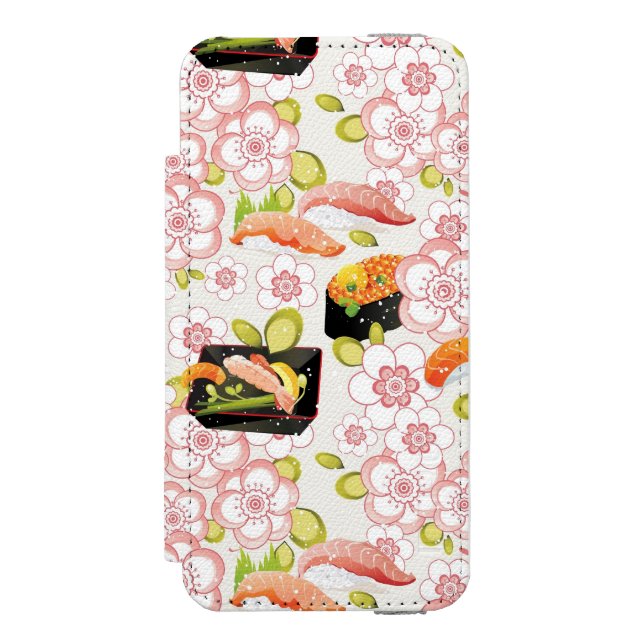 Japanese Food: Sushi Pattern 2 Incipio iPhone Wallet Case (Folio Front)