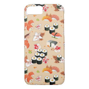 Japanese Food: Sushi Pattern 3 Case-Mate iPhone Case
