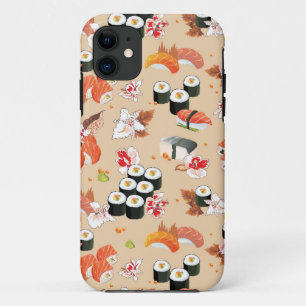 Japanese Food: Sushi Pattern 3 iPhone 11 Case