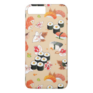 Japanese Food: Sushi Pattern 3 iPhone 8 Plus/7 Plus Case