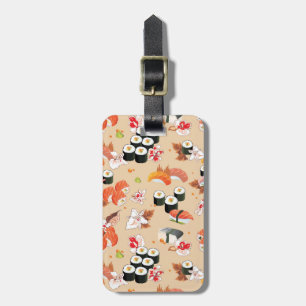 Japanese Food: Sushi Pattern 3 Luggage Tag
