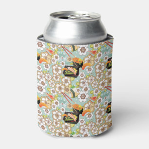Japanese Food: Sushi Pattern 4 Can Cooler