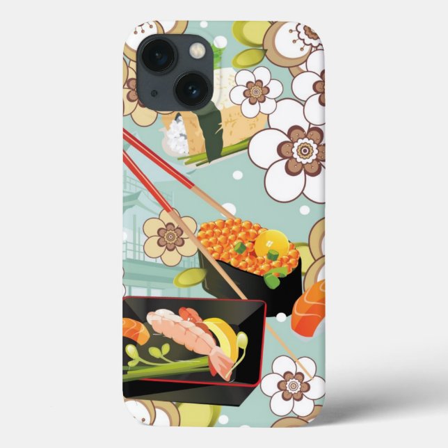 Japanese Food: Sushi Pattern 4 Case-Mate iPhone Case (Back)