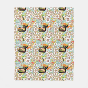 Japanese Food: Sushi Pattern 4 Fleece Blanket