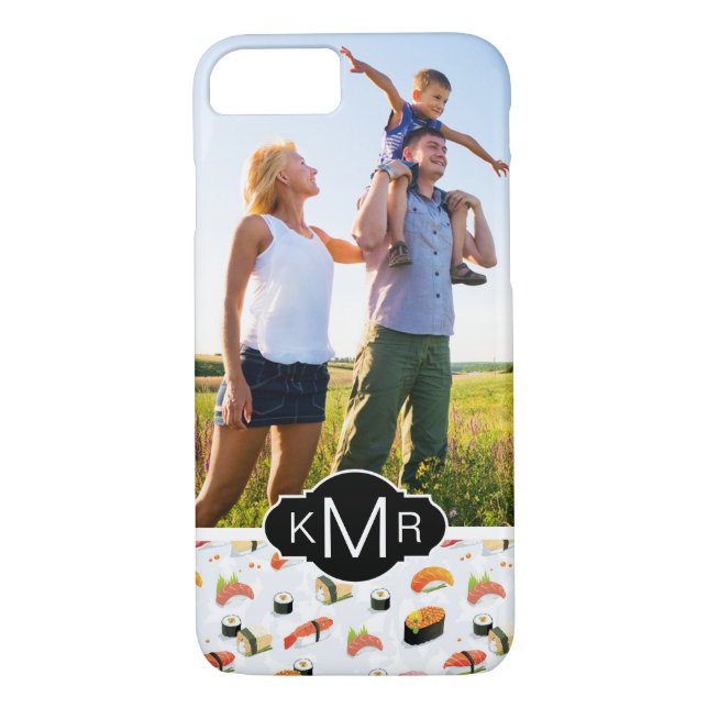 Japanese Food | Sushi Pattern | Add Your Photo Case-Mate iPhone Case (Back)