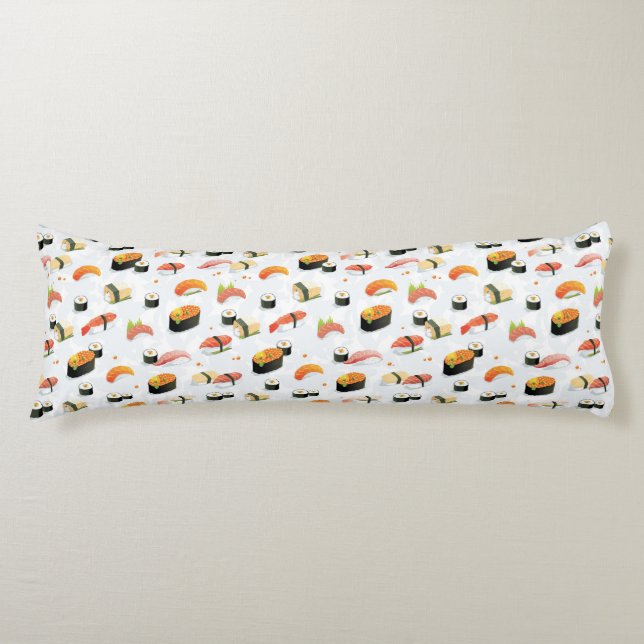 Japanese Food: Sushi Pattern Body Pillow (Front)