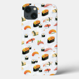 Japanese Food: Sushi Pattern iPhone 13 Case