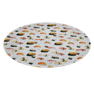 Japanese Food: Sushi Pattern Cutting Board