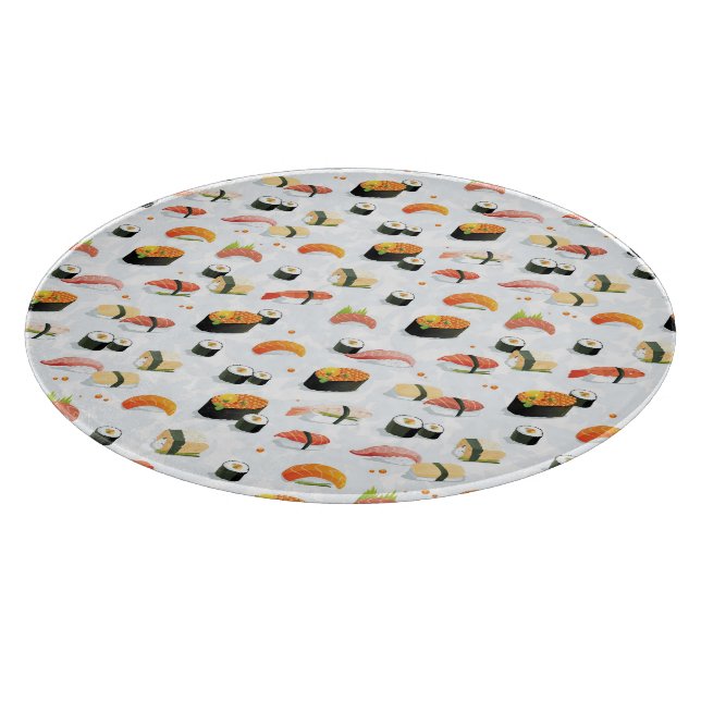 Japanese Food: Sushi Pattern Cutting Board (Corner)