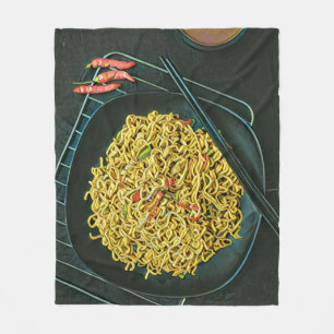 Japanese Foodie lovers Fleece Blanket