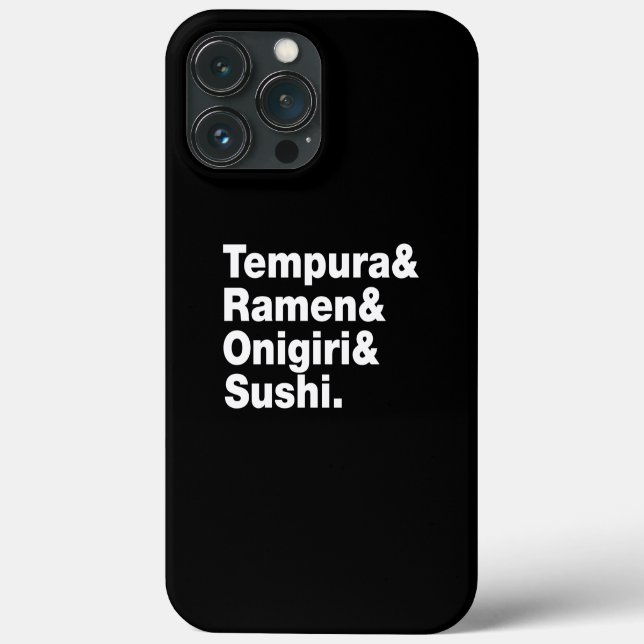 Japanese Foods Tempura & Ramen & Onigiri & Sushi.  Case-Mate iPhone Case (Back)