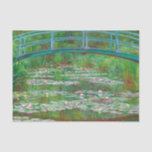 Japanese Footbridge, 1899 by Claude Monet Tissue Paper<br><div class="desc">Oscar-Claude Monet (1840-1926) was a French painter and founder of impressionist painting who is seen as a key precursor to modernism,  especially in his attempts to paint nature as he perceived it. Claude Monet - Japanese Footbridge,  1899.</div>