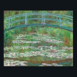Japanese Footbridge, Claude Monet Fine Art Poster<br><div class="desc">The Japanese Footbridge - Claude Monet (1899), French artist, fine art decor or gift.
TRANSFER ART IMAGE TO ANY PRODUCT.
All our fine art images are sourced from public galleries and optimized at 600 pixels per inch at a high resolution to provide a quality print on any product.</div>