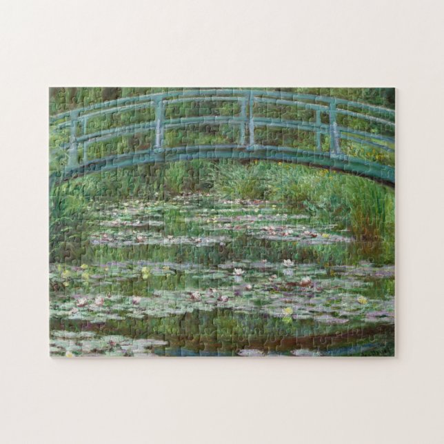 Japanese Footbridge Claude Monet French Art Jigsaw Puzzle (Horizontal)
