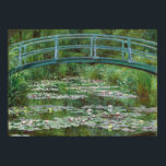 Japanese Footbridge Claude Monet French Art Poster<br><div class="desc">Impressionist Cityscape Painting by Claude Monet - Classic Masterpieces - Claude Monet's Impressionist Painting Series - The Japanese Footbridge</div>