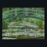 Japanese Footbridge Claude Monet French Art Poster<br><div class="desc">Impressionist Cityscape Painting by Claude Monet - Classic Masterpieces - Claude Monet's Impressionist Painting Series - The Japanese Footbridge</div>