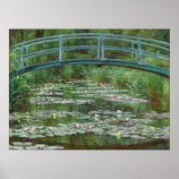 Japanese Footbridge Claude Monet French Art