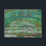 Japanese Footbridge Claude Monet Impressionist Doormat<br><div class="desc">The Japanese Footbridge oil on canvas painting by Claude Monet,  1899.</div>