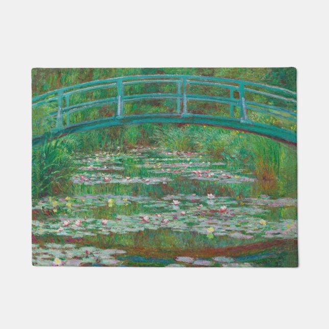 Japanese Footbridge Claude Monet Impressionist Doormat (Front)