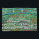 Japanese Footbridge Claude Monet Impressionist Kitchen Towel<br><div class="desc">The Japanese Footbridge oil on canvas painting by Claude Monet,  1899.</div>
