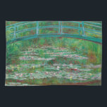 Japanese Footbridge Claude Monet Impressionist Kitchen Towel<br><div class="desc">The Japanese Footbridge oil on canvas painting by Claude Monet,  1899.</div>