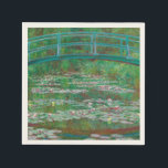 Japanese Footbridge Claude Monet Impressionist Napkin<br><div class="desc">The Japanese Footbridge oil on canvas painting by Claude Monet,  1899.</div>