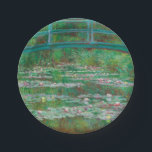 Japanese Footbridge Claude Monet Impressionist Paper Plate<br><div class="desc">The Japanese Footbridge oil on canvas painting by Claude Monet,  1899.</div>