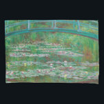 Japanese Footbridge Claude Monet Impressionist Pillowcase<br><div class="desc">The Japanese Footbridge oil on canvas painting by Claude Monet,  1899.</div>