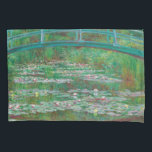 Japanese Footbridge Claude Monet Impressionist Pillowcase<br><div class="desc">The Japanese Footbridge oil on canvas painting by Claude Monet,  1899.</div>