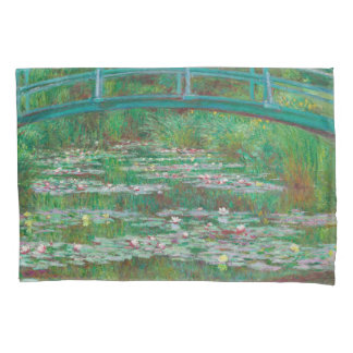 Japanese Footbridge Claude Monet Impressionist Pillowcase