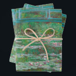 Japanese Footbridge Claude Monet Impressionist Wrapping Paper Sheet<br><div class="desc">The Japanese Footbridge oil on canvas painting by Claude Monet,  1899.</div>