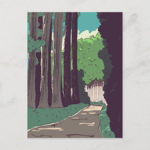 Japanese Forest Postcard
