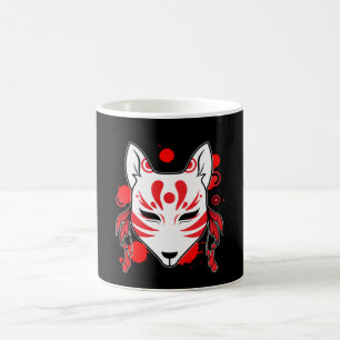 Japanese Fox Kitsune Kami Inari Kawaii Mask Coffee Mug
